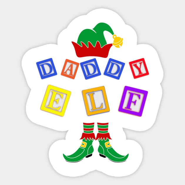 Daddy Elf Sticker by ArchiesFunShop